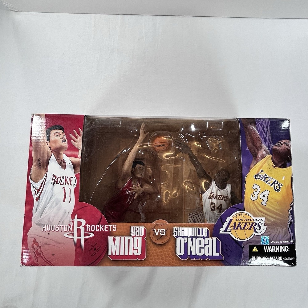 NBA Yao Ming vs Shaq Shaquille O'Neal Series 5 Lakers NEW McFarlane Toys